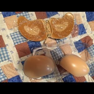 2 adhesive push up bras new never worn